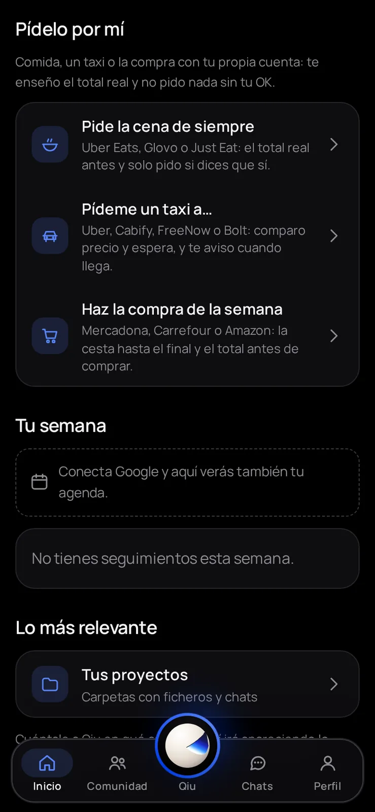 Captura en el móvil: «Pídelo por mí»