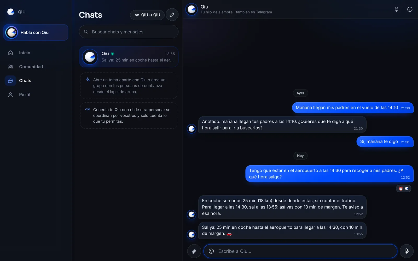 Captura en el ordenador: «Sal ya»