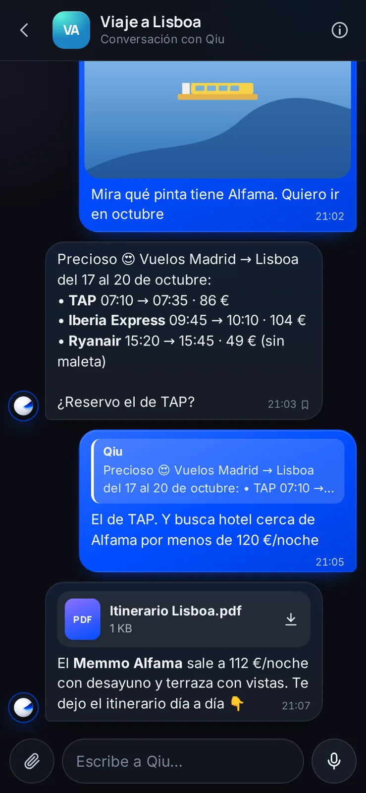 Captura en el móvil: Un viaje planificado a partir de una foto