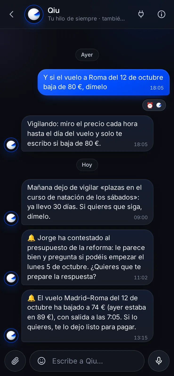 Captura en el móvil: Te avisa solo cuando pasa algo